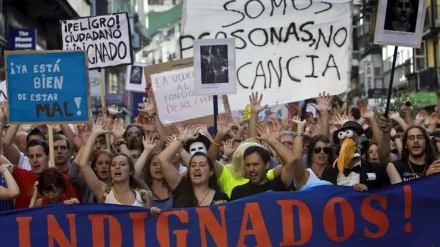 Manifestación feminista estos días.