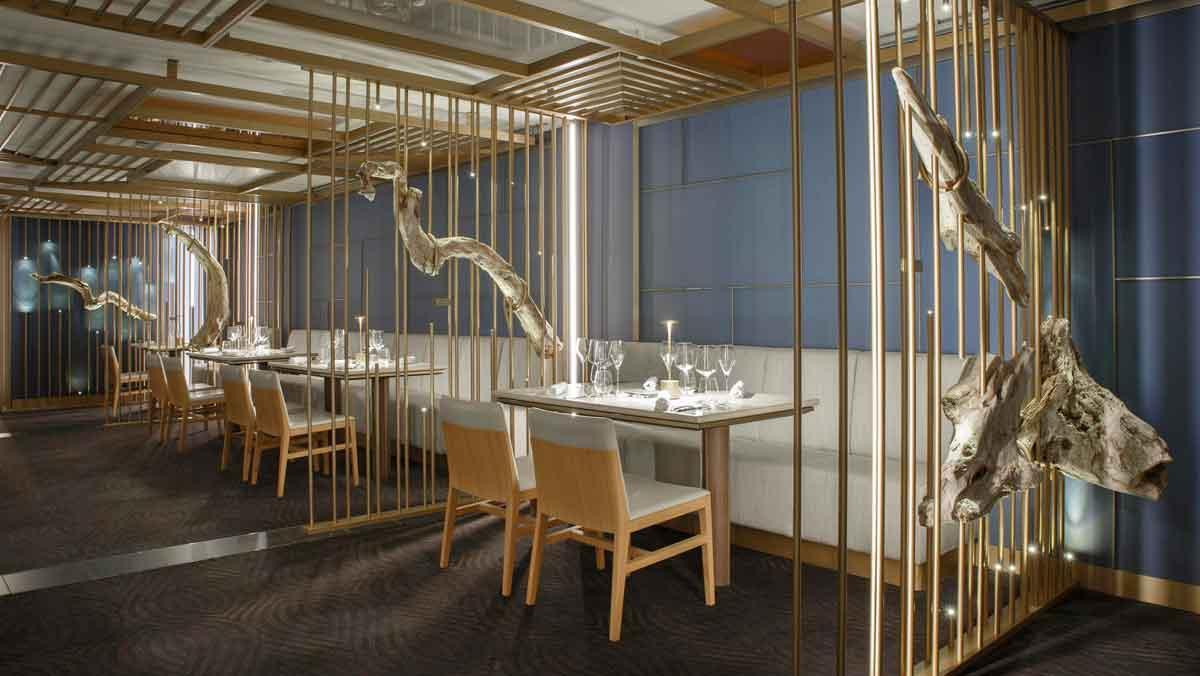 El restaurante Archipelago del 'Costa Smeralda', orientado a la alta cocina.