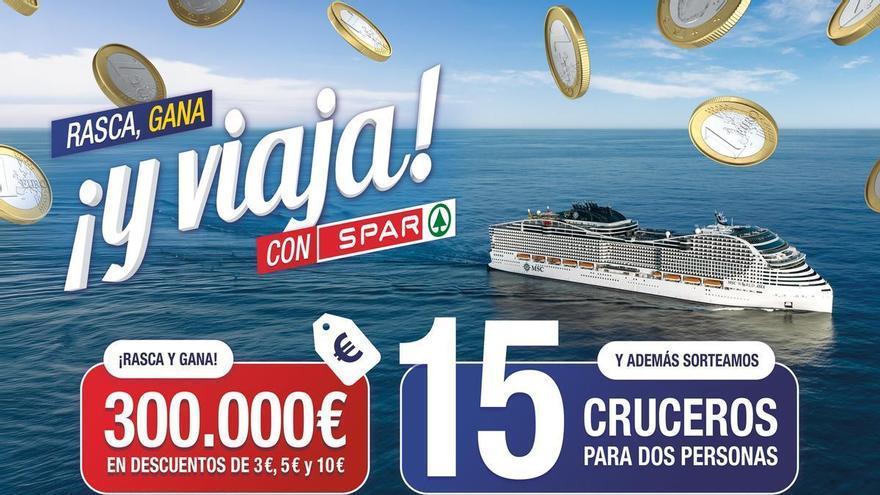 SPAR Gran Canaria se suma a la promoción nacional que regala 300.000 euros en descuentos y 15 viajes en crucero