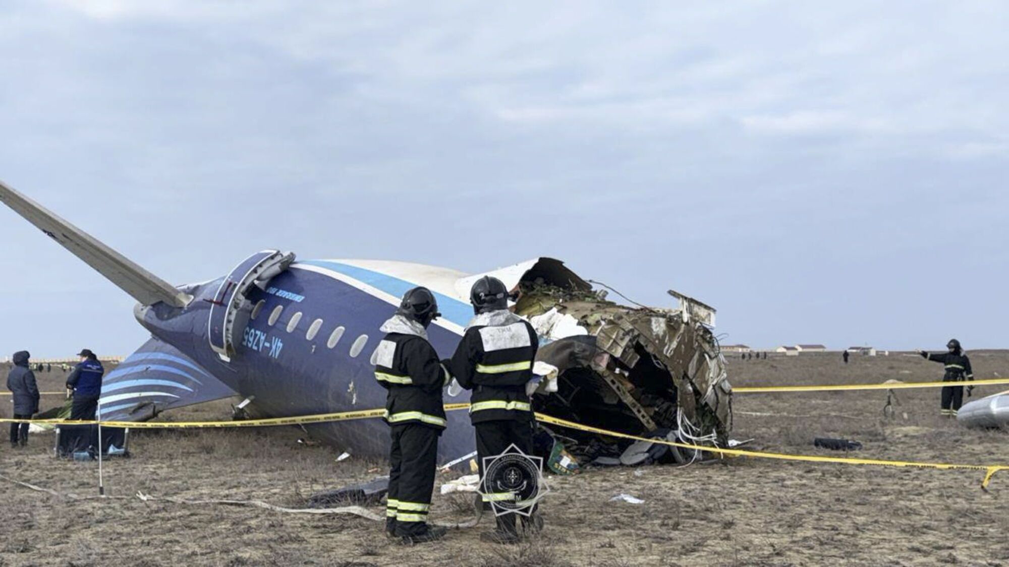 El accidente de avión en Kazajistán, en imágenes.