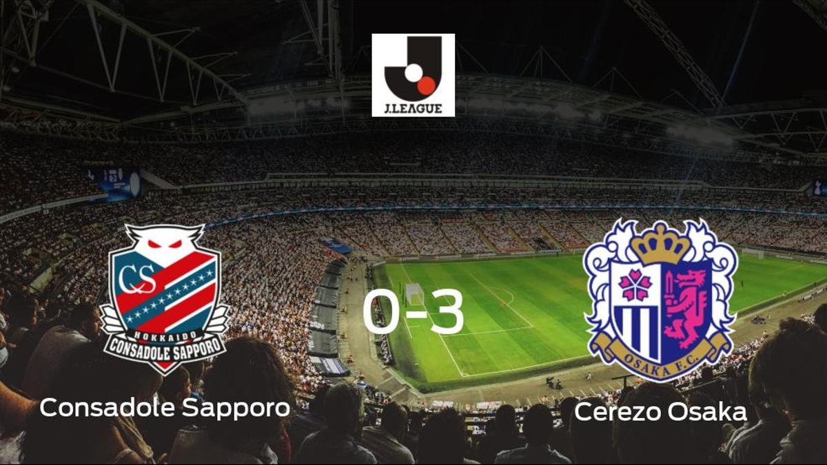 El Cerezo Osaka golea 0-3 en el estadio del Consadole Sapporo