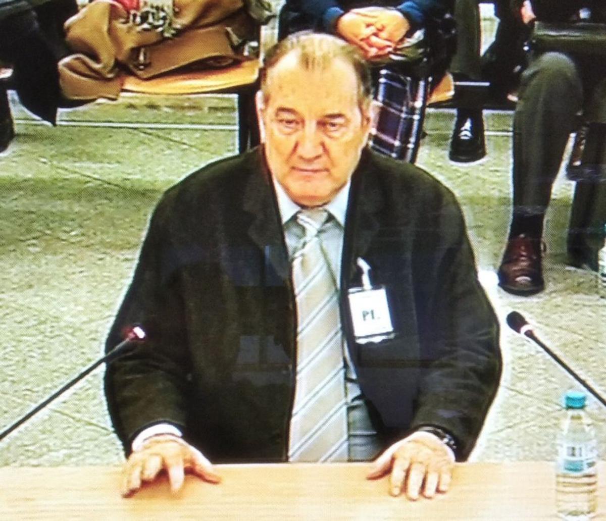 Mariano Navas, durante su declaración.