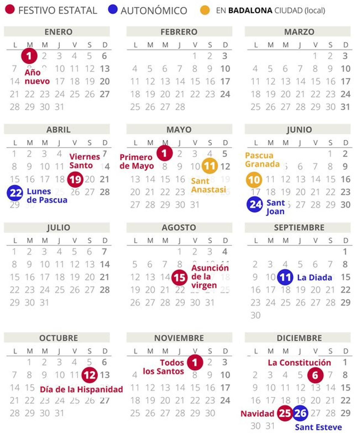 calendario-laboral-2019-badalona