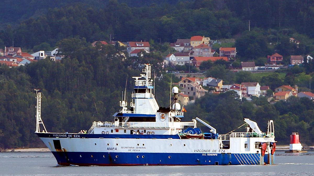 El buque oceanográfico «Vizconde de Eza».