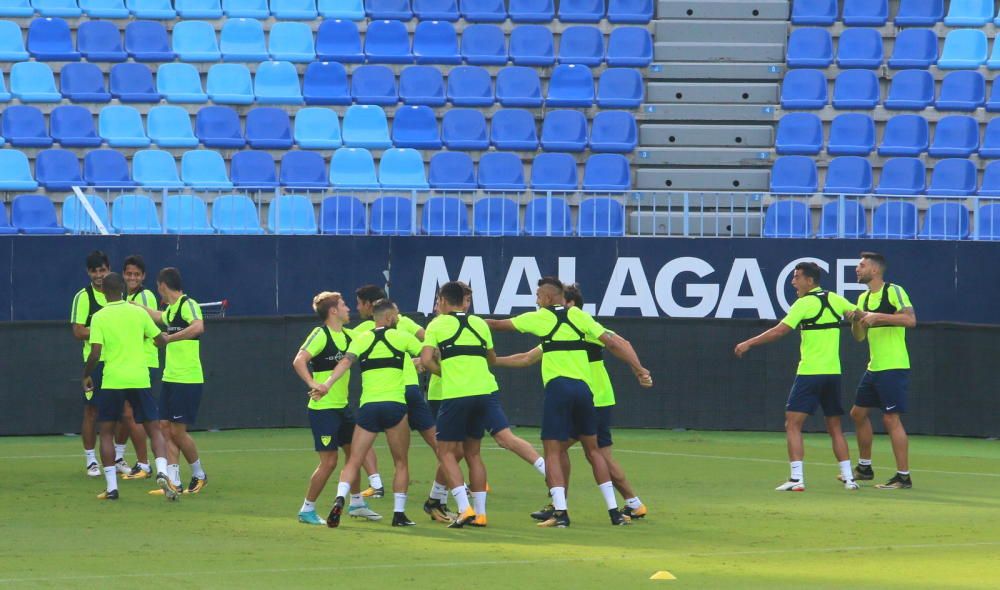 El Málaga prepara su encuentro con Las Palmas