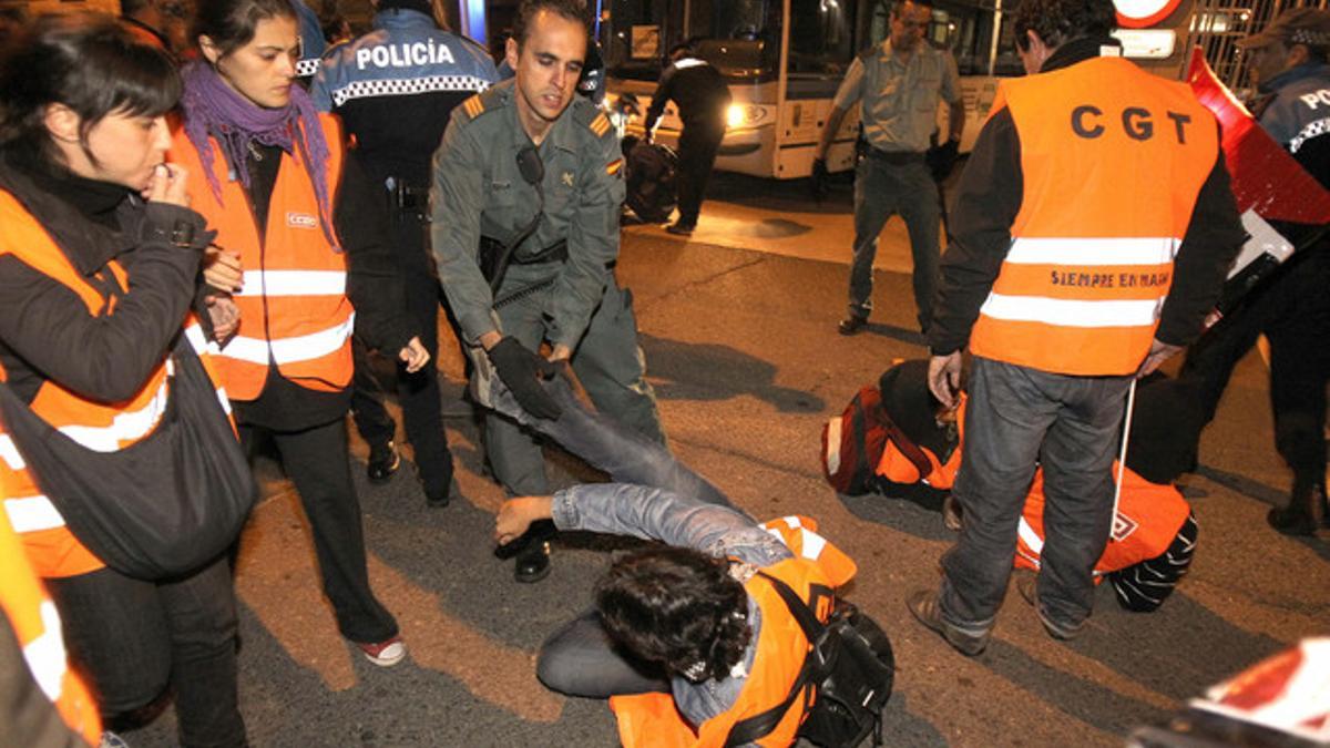 Piquetes bloquean el mercado de Salamanca