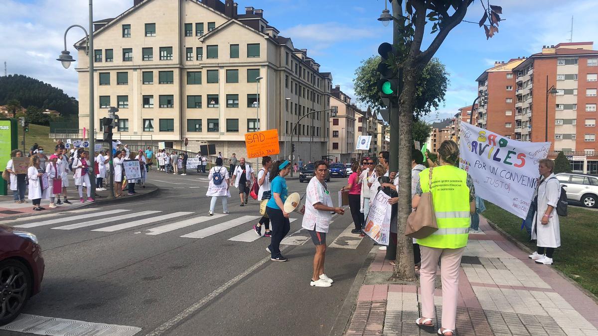 Manifestación del SAD en Corvera