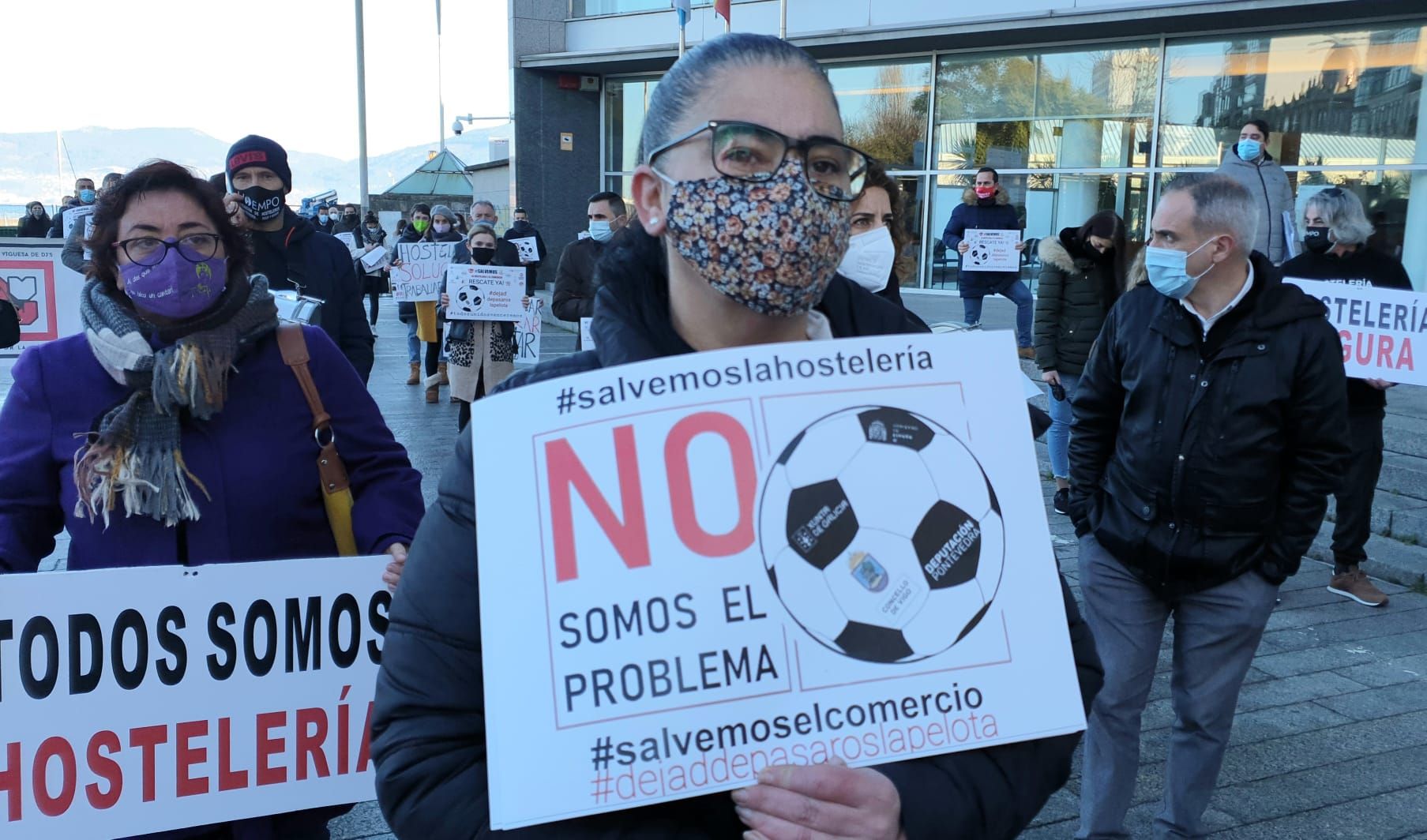 Hosteleros y comerciantes de Vigo vuelven a exigir un rescate ante la Xunta, el Concello y la Diputación