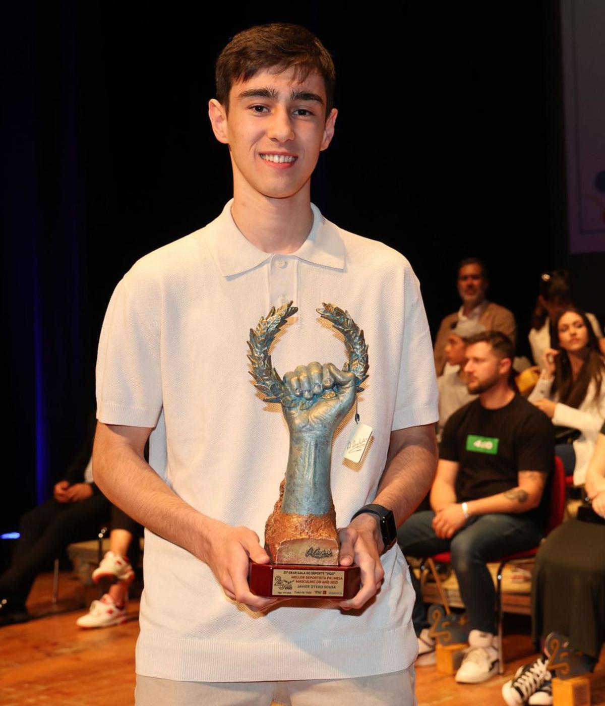 Javier Otero ganó
el premio al mejor sub19
masculino.