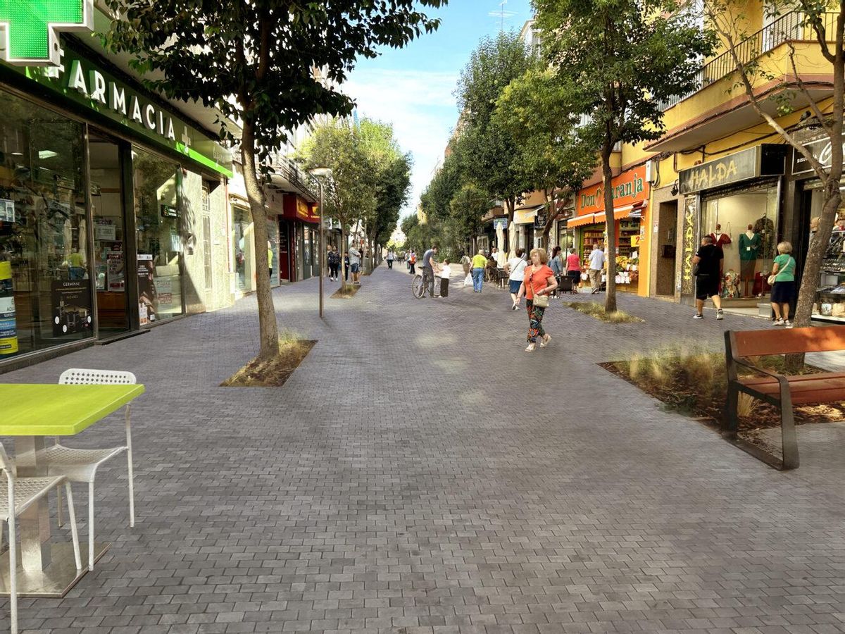 Recreación digital de la calle Laguna cuando finalicen las obras