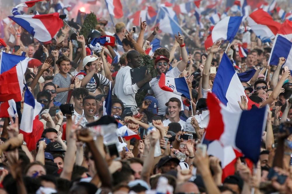 París vibra con la victoria de Francia en el Mundial