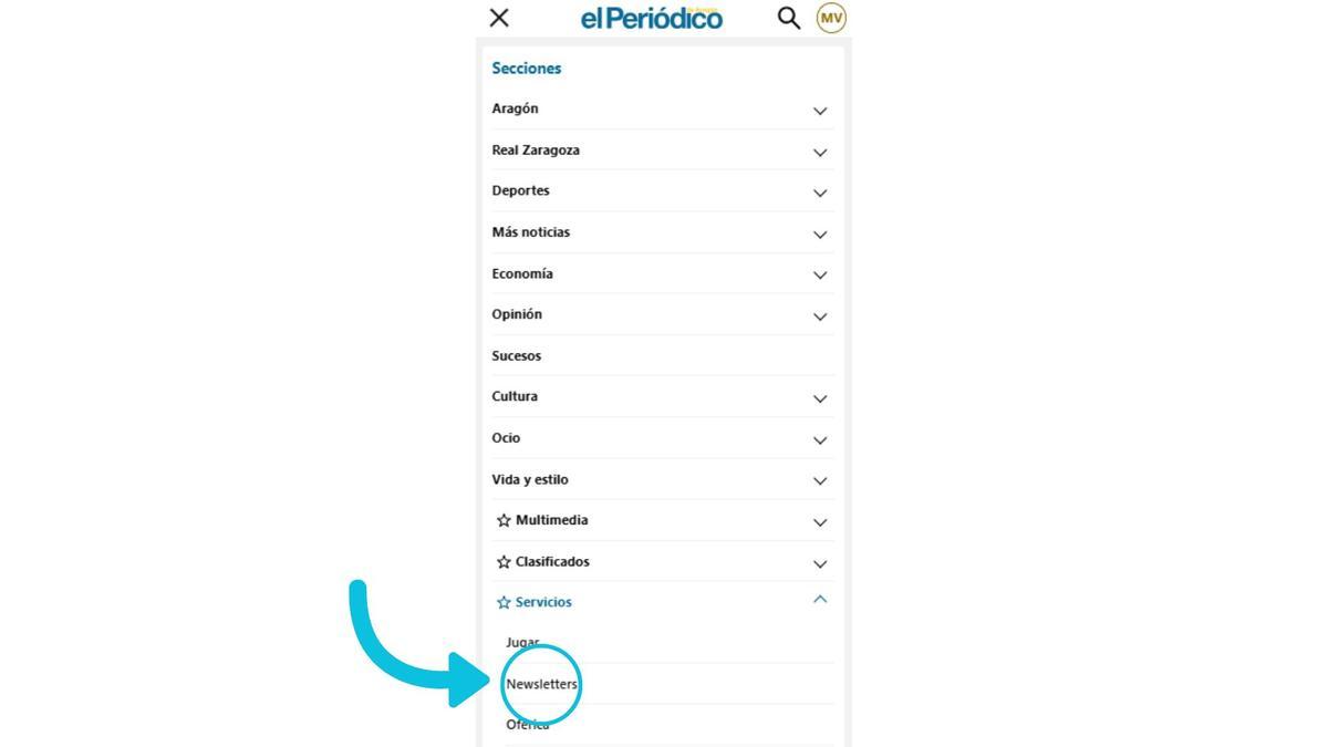 ¿Cómo suscribirse a las nuevas newsletters de EL PERIÓDICO DE ARAGÓN?