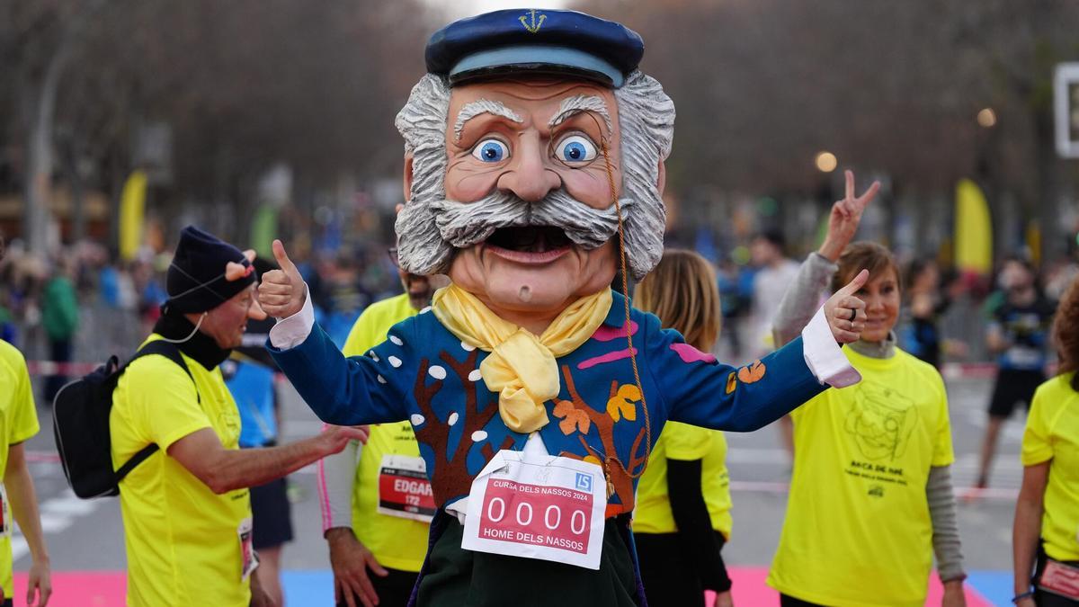 Personaje de L'home dels Nassos en la Cursa de 2024.