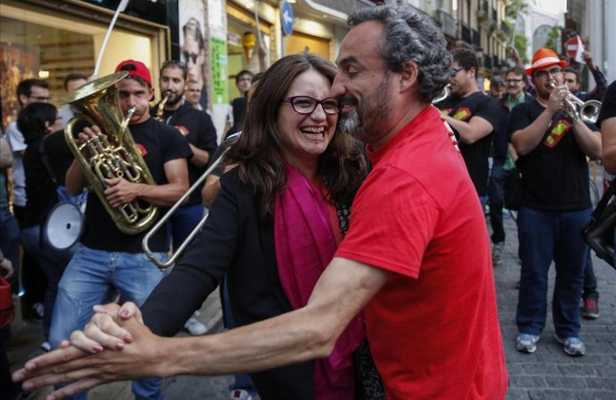 Mónica Oltra , líder de COMPROMIS, cierra la campaña en Valencia.