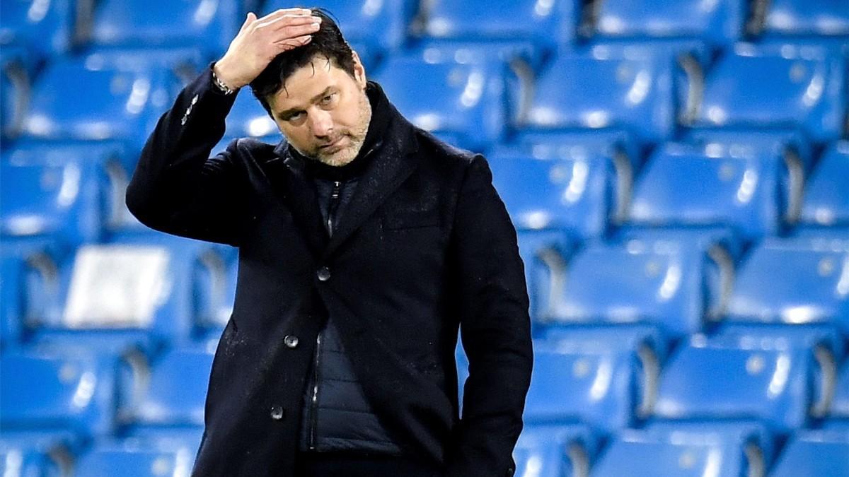 Mauricio Pochettino, durante el duelo en el Eithad Stadium