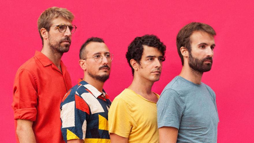 Els quatre integrants del grup de música català Manel