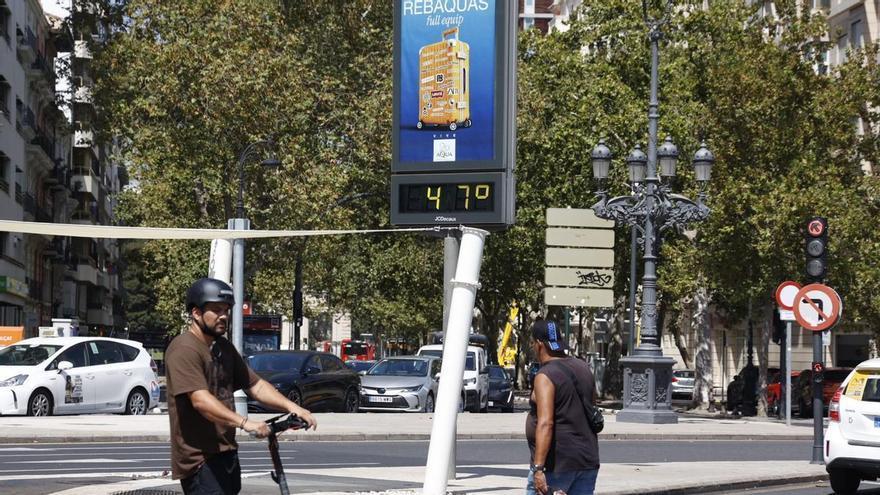 València se prepara para achichararse a 45 grados
