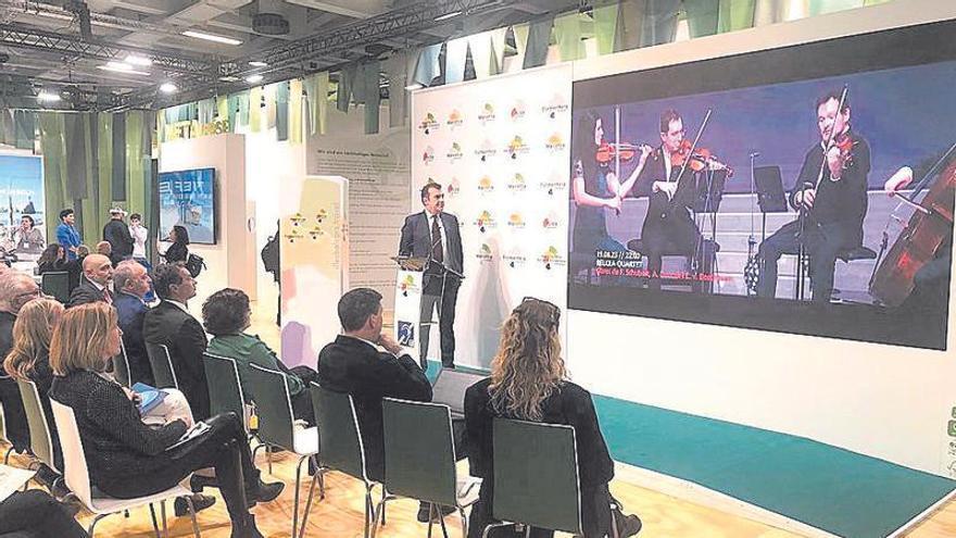 Presentación del Festival de Pollença, a cargo de Pere Bonet.