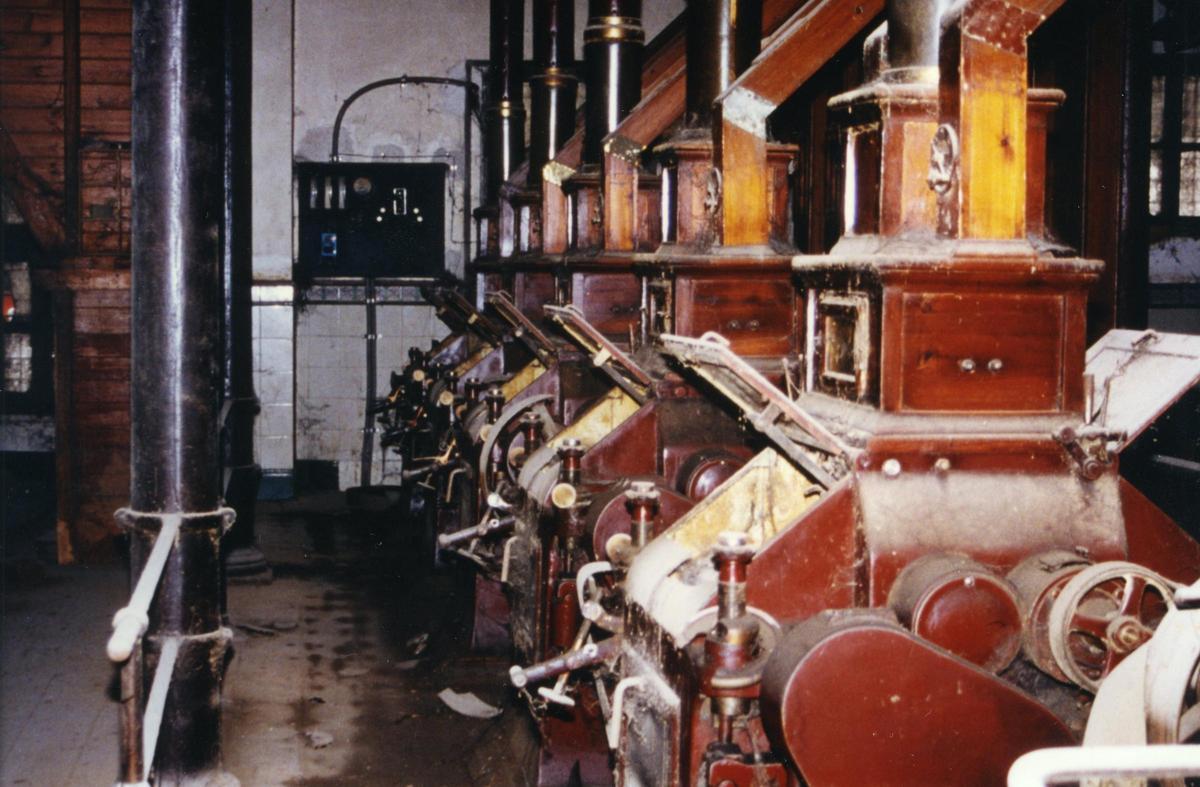 Maquinaria de La Constancia, cuando la fábrica estaba operativa.