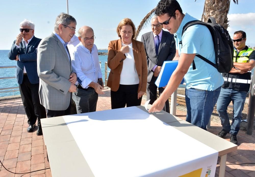 Inicio de las obras del paseo marítimo que unirá las playas de San Agustín con la de Las Burras.