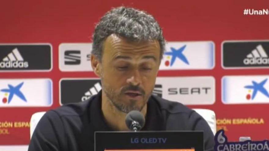 Primera derrota de Luis Enrique como seleccionador