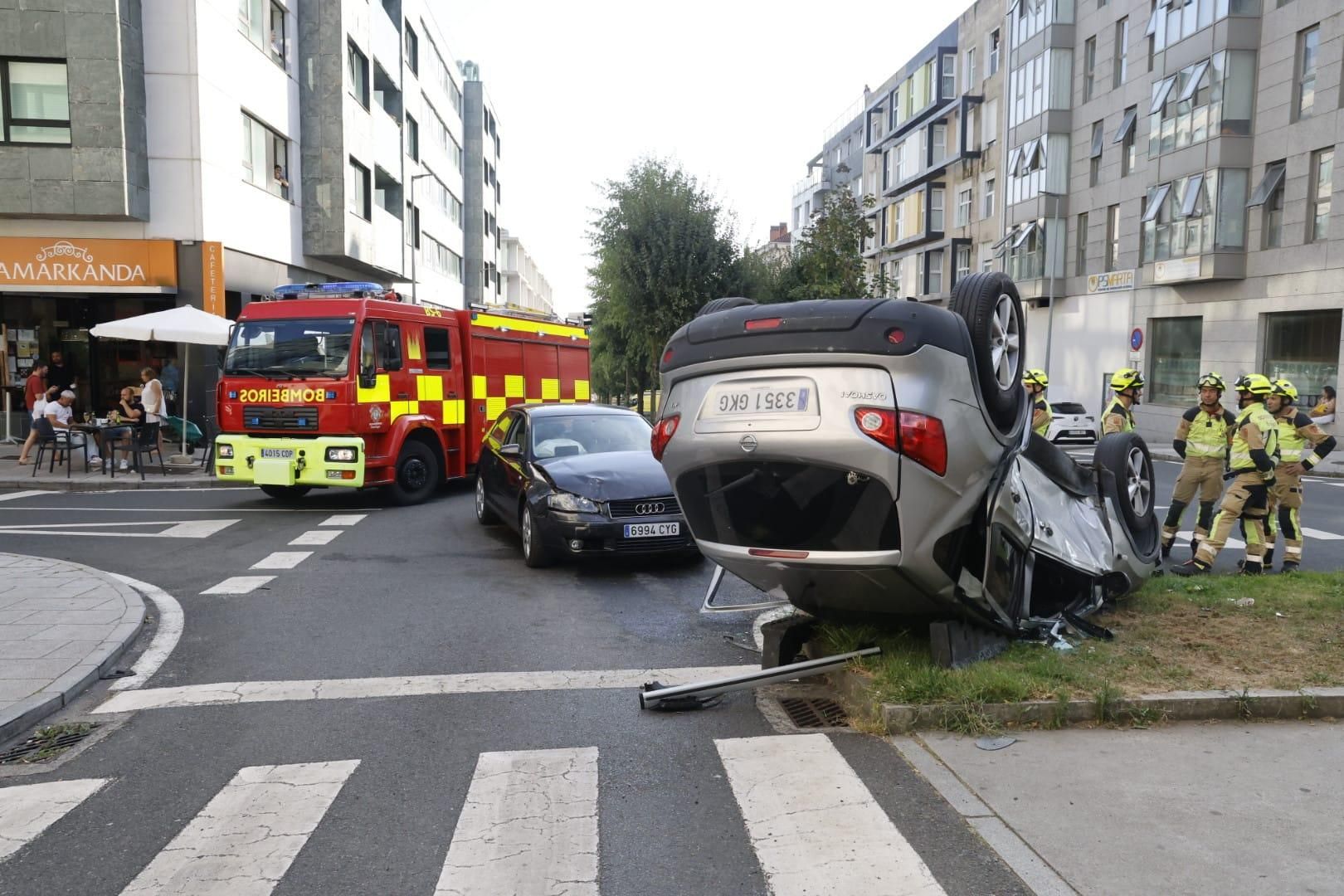 Una excarcelada y varios heridos en un accidente en el barrio de Santa Marta