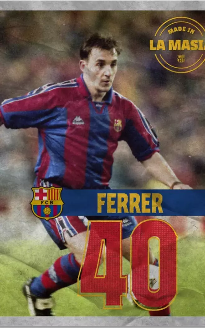 40. Albert FERRER 1/9/90. Debut en Liga Espanyol – FCB 1990-91. 301 Partidos oficiales