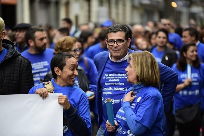 Marcha azul para celebrar el Dia Mundial de ...