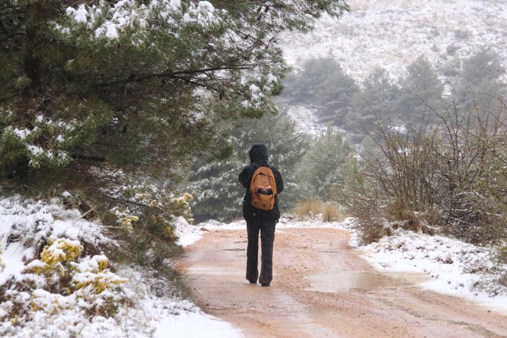 La nieve vuelve a la provincia en primavera.