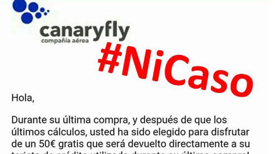 Canaryfly alerta de un intento de fraude por internet