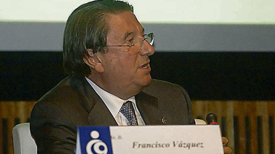 Francisco Vázquez, durante una conferencia.