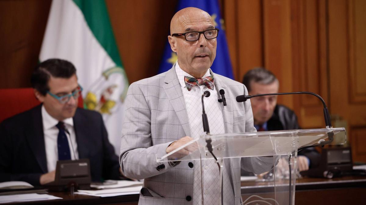 Antonio Hurtado durante el Debate sobre el Estado de la ciudad.