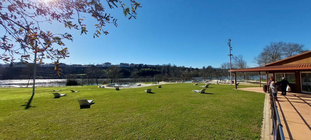 Vista de las termas de Salvaterra.