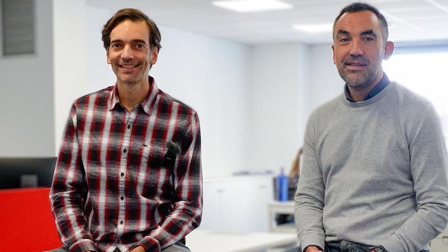 Romain Descournut, cap d'operacions de Dyneff, i Frank Guerra, responsable de desenvolupament de negoci.