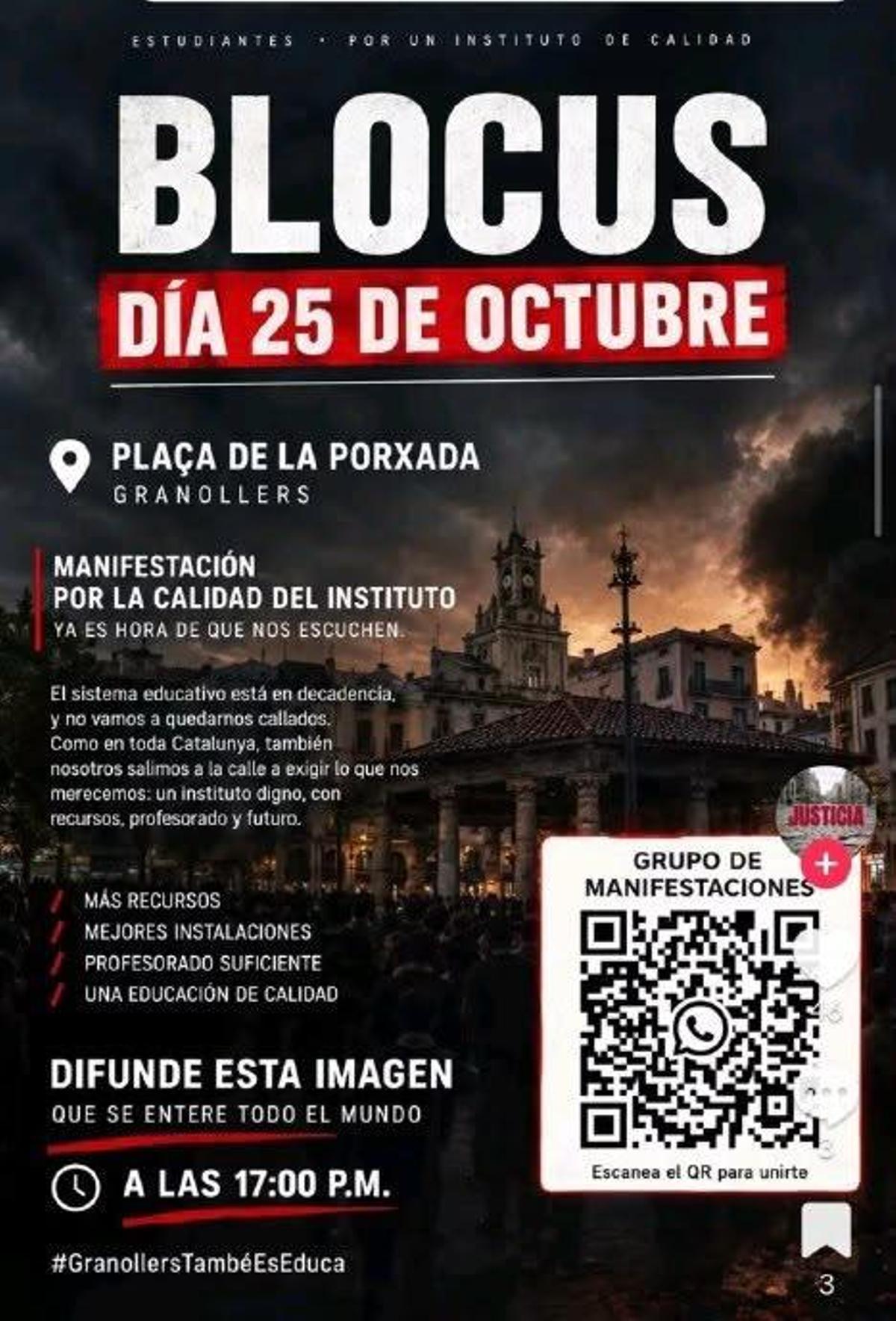 Nueva concentración de 'Blocus' en Granollers