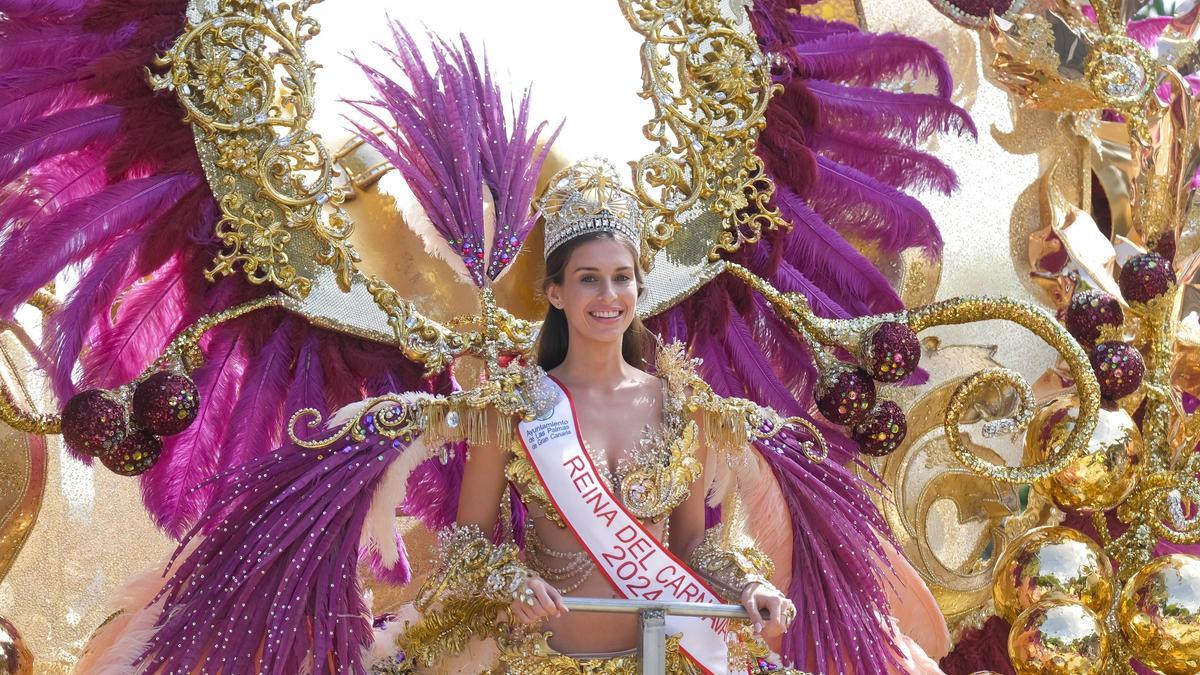 Katia Gutiérrez, reina del Carnaval de Las Palmas de Gran Canaria.