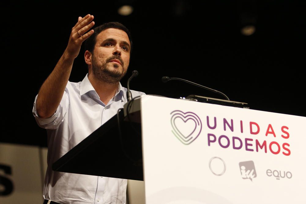 Acto de Unidas Podemos en el Palacio de Ferias de Málaga