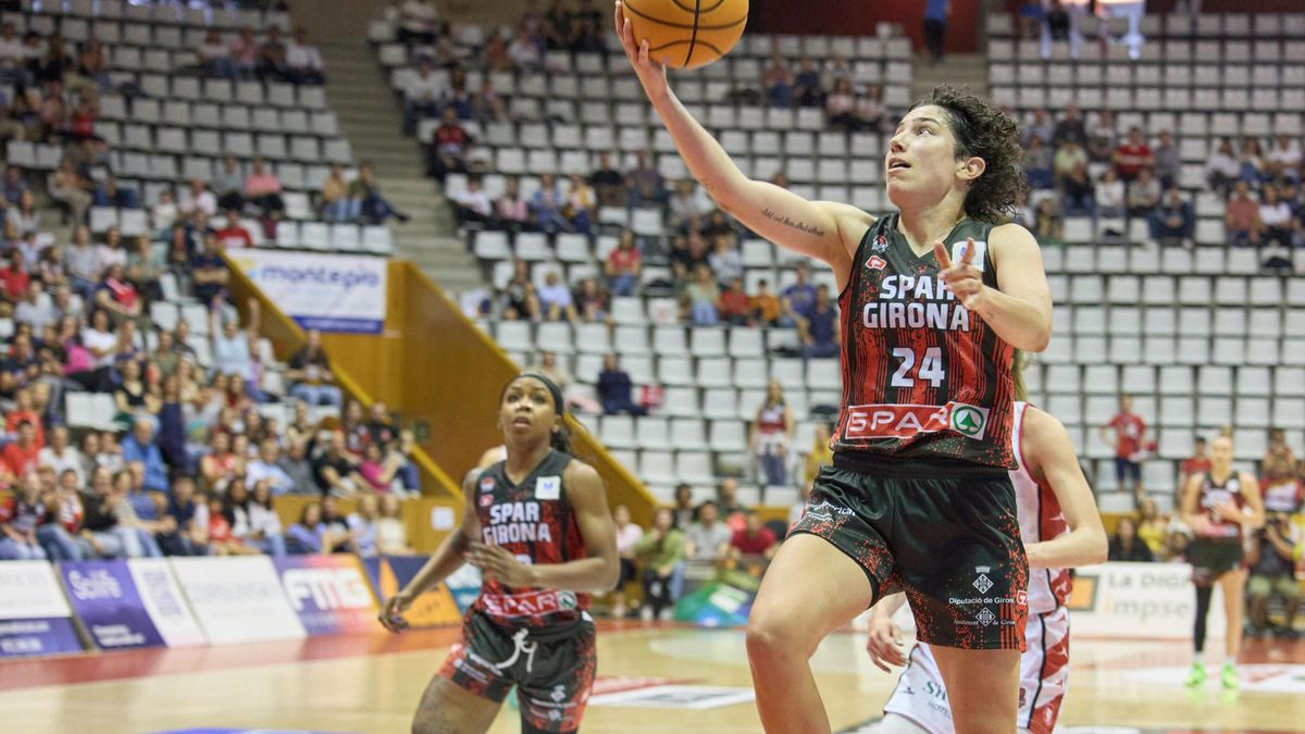Ainhoa López, en un partit del curs passat a Fontajau.