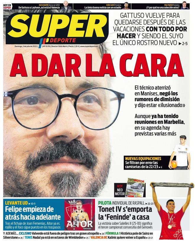 Las portadas de la prensa deportiva de este domingo 3 de julio