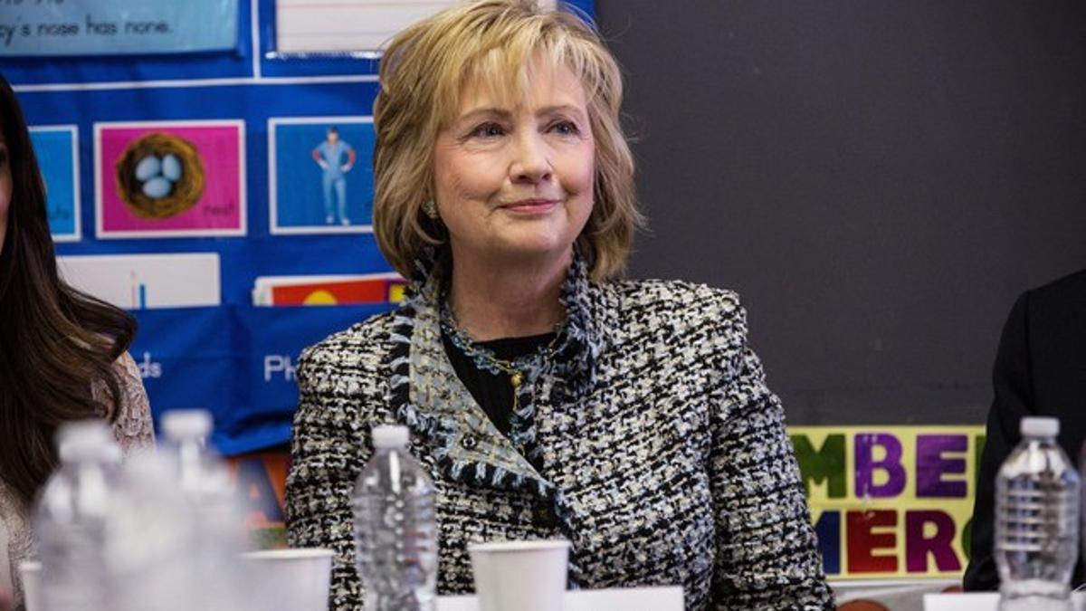 Hillary Clinton, durante un debate sobre educación, el pasado 4 de febrero en Nueva York.