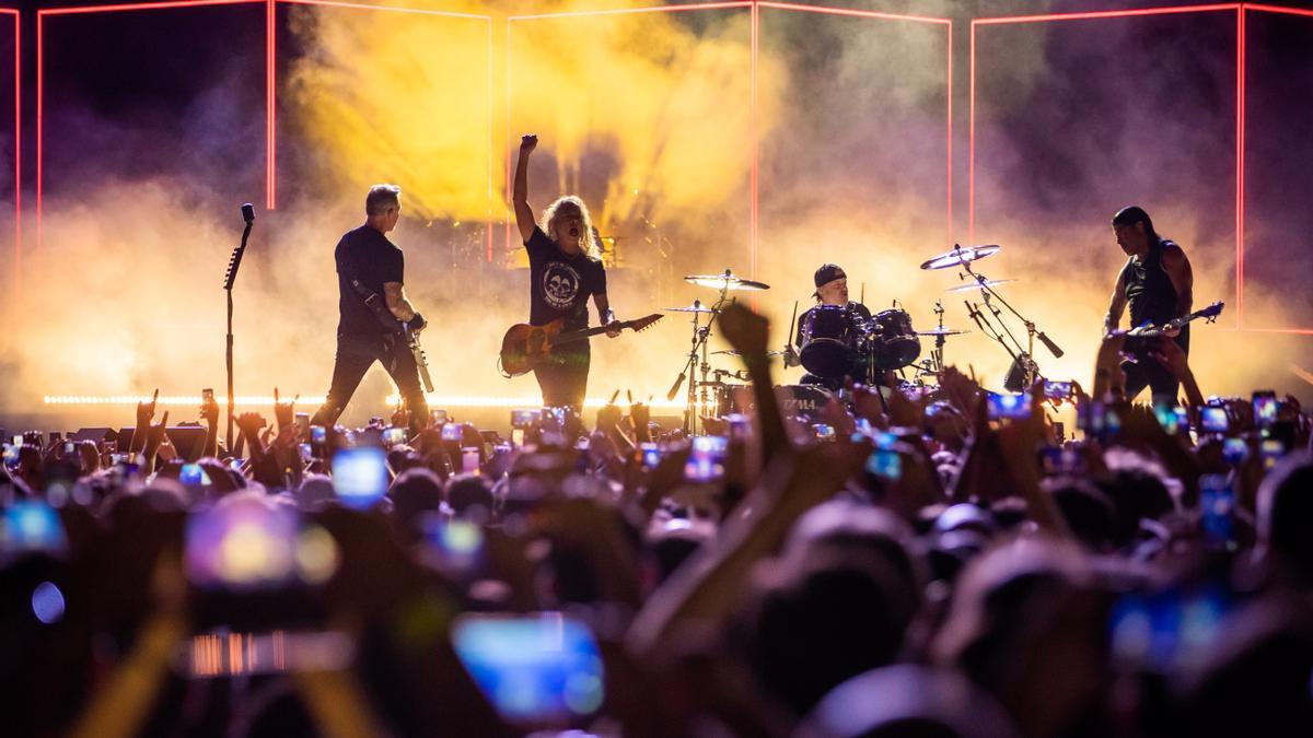 US heavy metal band Metallica performs at the Nos Alive Festival in Portugal