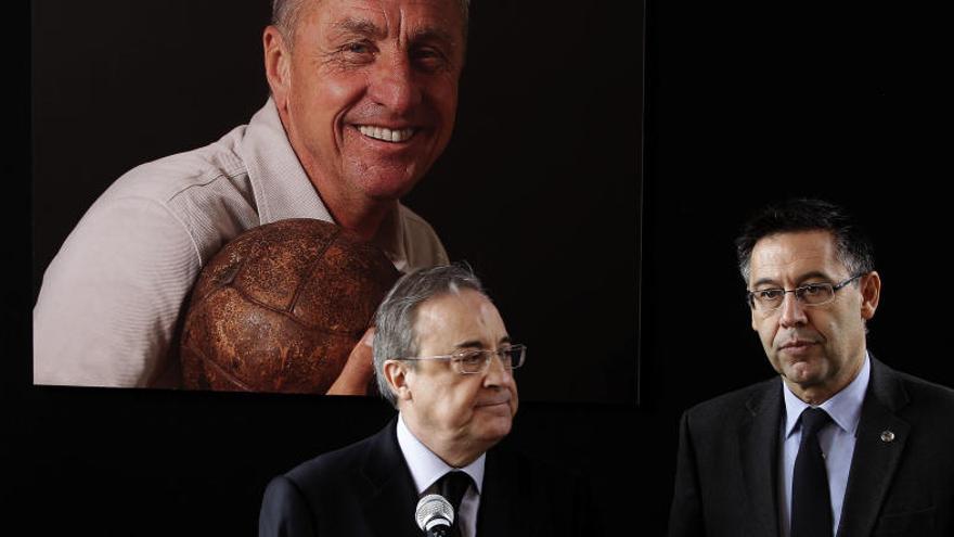 Florentino Pérez assegura que Cruyff va canviar la història del Barça i del futbol