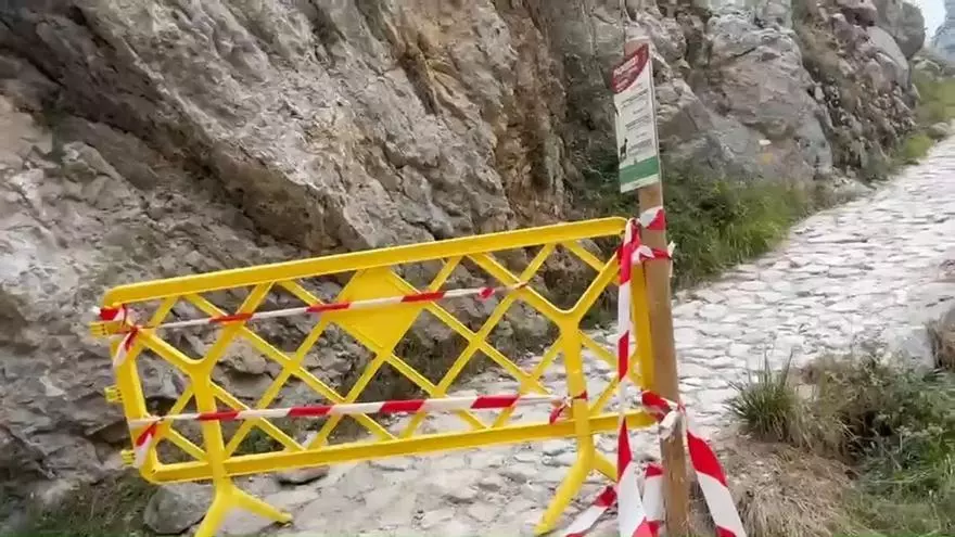 La Ruta del Cares, cerrada tras un desprendimiento