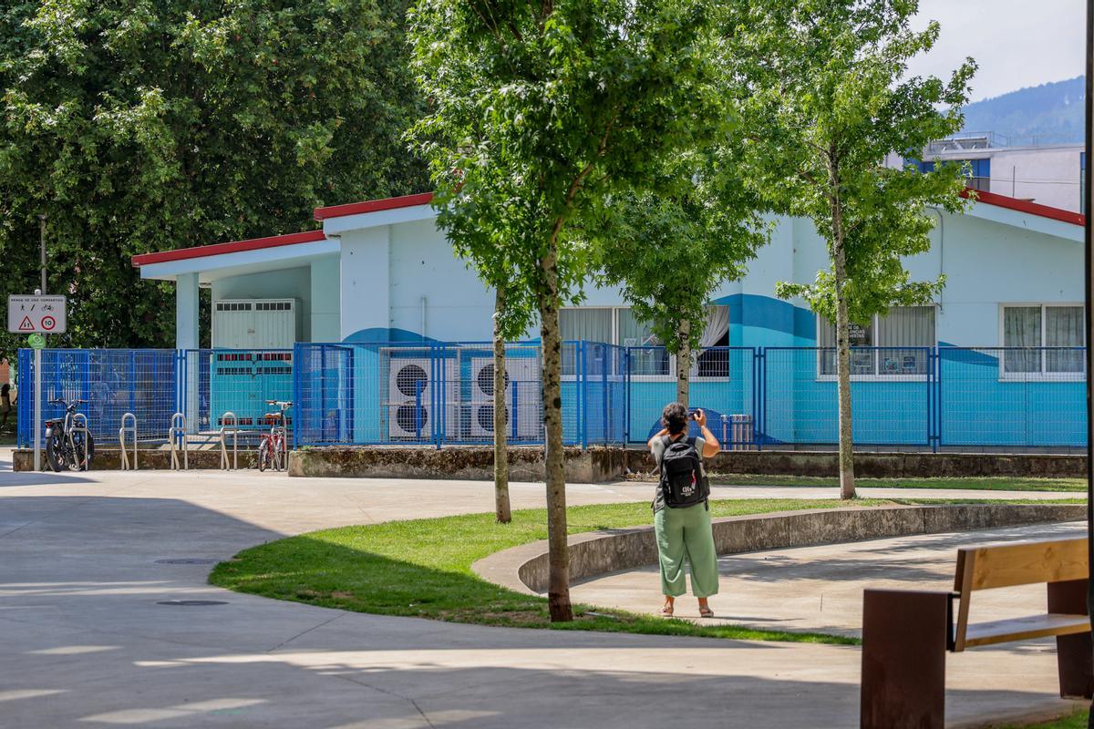 Fachada de la escuela infantil municipal de A Lomba.