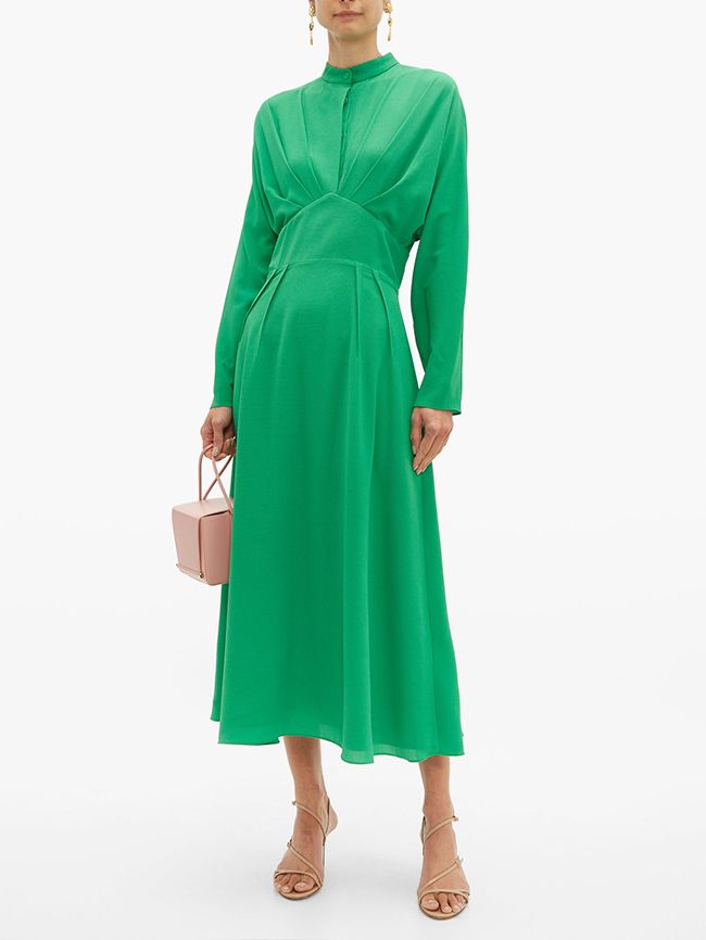 Vestido verde de Emilia Wickstead lucido por Kate Middleton