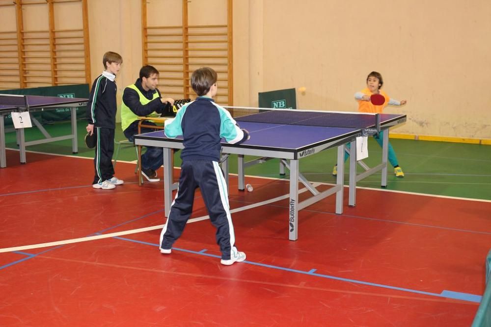 Final regional de tenis de mesa en Calasparra