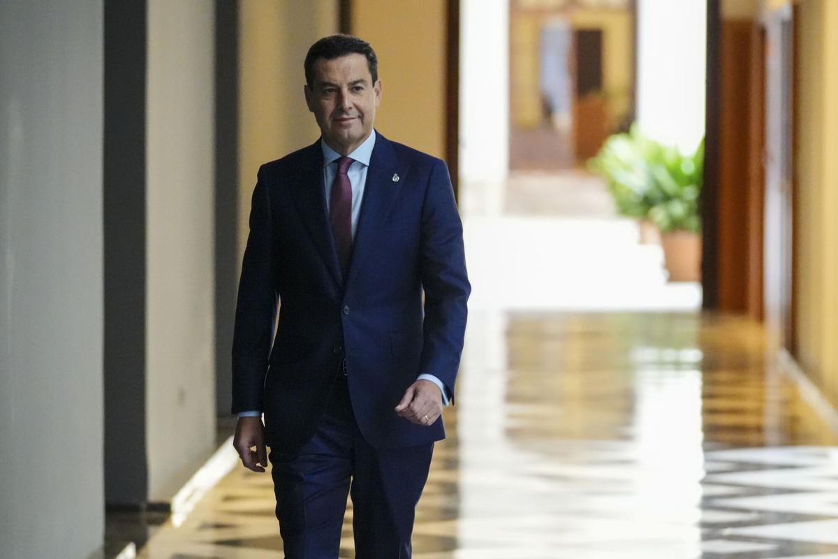 El presidente de la Junta de Andalucía, Juanma Moreno.