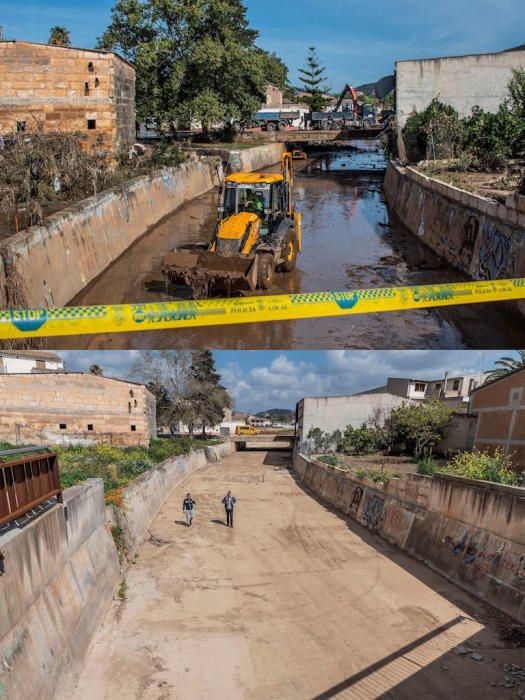 Sant Llorenç des Cardassar tras las inundaciones y seis meses después