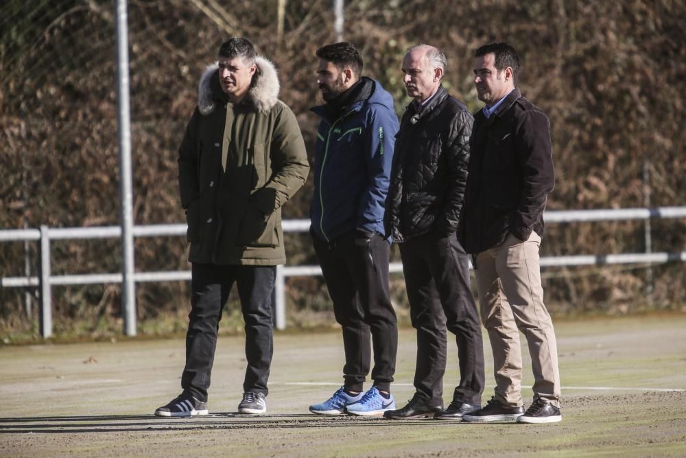 Entrenamiento del Real Oviedo en El Requexón