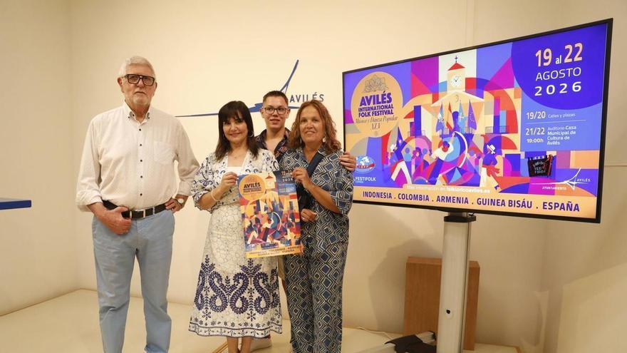 El Festival de Músicas y Danzas llevará los ritmos de Armenia, Colombia, Guinea-Bissau e Indonesia, a las calles de Avilés